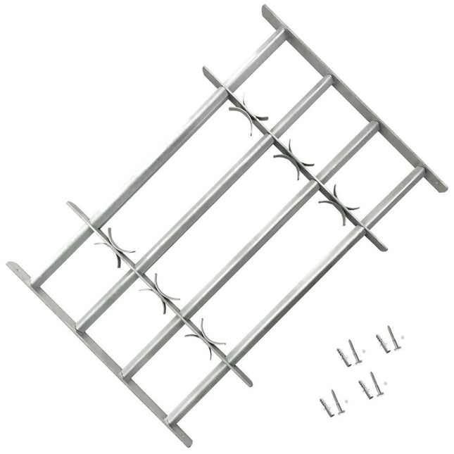 Elegant Adjustable Window Security Grille with 3 Crossbars for Enhanced Protection 0