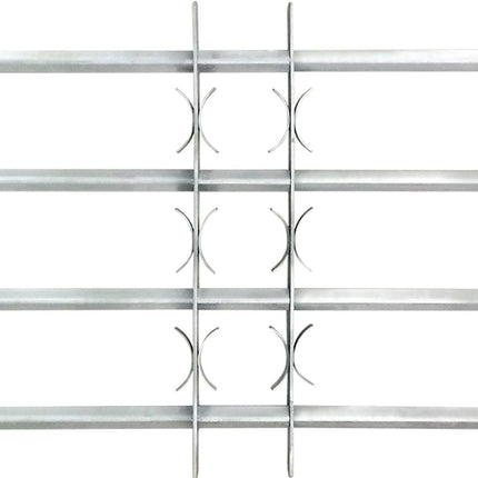 Elegant Adjustable Window Security Grille with 3 Crossbars for Enhanced Protection 2