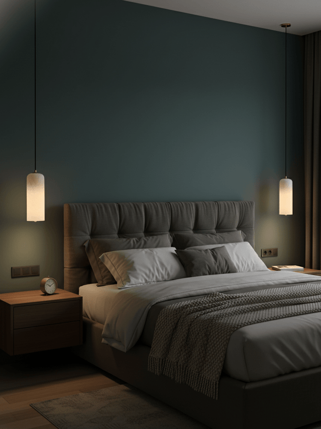 Elegant Alabaster Globe Pendant Light with Brass Finish | Adjustable Height for Versatile Illumination 1