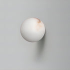 Elegant Alabaster Orb Wall Lamp with Soft Glow | Minimalist Design for Timeless Elegance 0