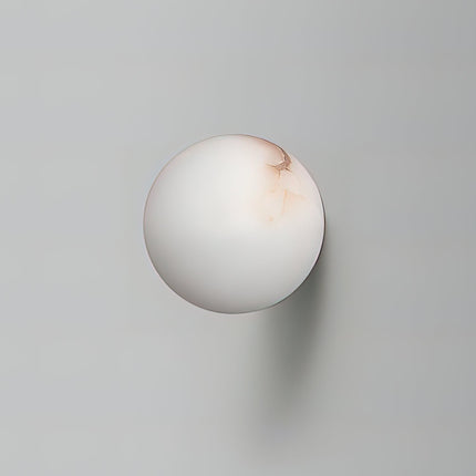 Elegant Alabaster Orb Wall Lamp with Soft Glow | Minimalist Design for Timeless Elegance 1
