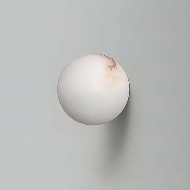 Elegant Alabaster Orb Wall Lamp with Soft Glow | Minimalist Design for Timeless Elegance 1