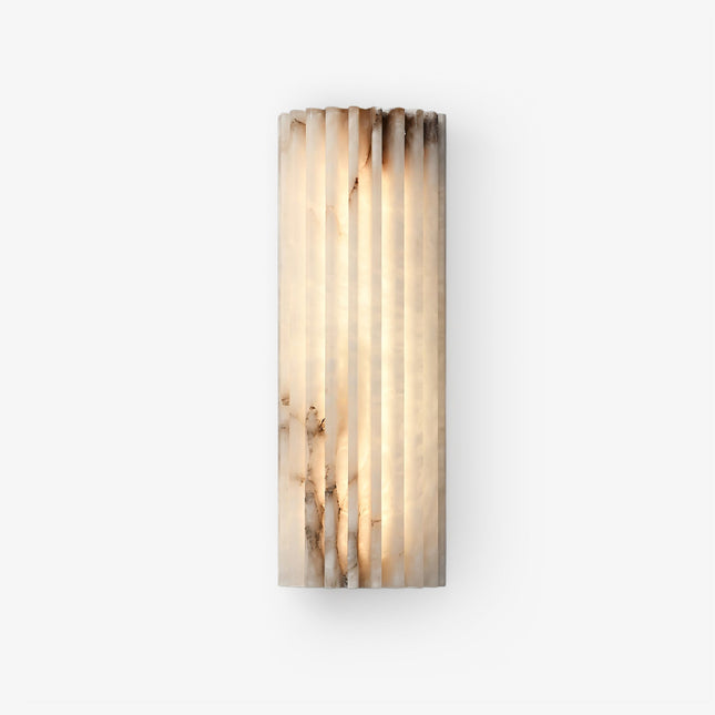 Elegant Alabaster Wall Light | Unique Natural Veining with Ambient Glow for Inviting Spaces 0