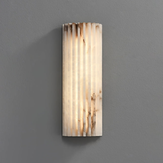 Elegant Alabaster Wall Light | Unique Natural Veining with Ambient Glow for Inviting Spaces 1