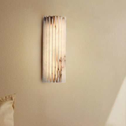 Elegant Alabaster Wall Light | Unique Natural Veining with Ambient Glow for Inviting Spaces 6