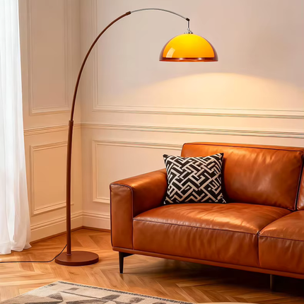Elegant Arc Floor Lamp | Modern Design with Warm Dome Shade for Cozy Ambiance 3