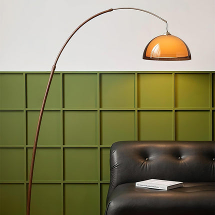 Elegant Arc Floor Lamp | Modern Design with Warm Dome Shade for Cozy Ambiance 5