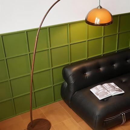 Elegant Arc Floor Lamp | Modern Design with Warm Dome Shade for Cozy Ambiance 6