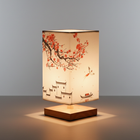 Elegant Bamboo Table Lamp | Japanese-Scandinavian Design with Dimmable LED | Versatile Lighting for Serenity in Bedrooms & Living Rooms 0