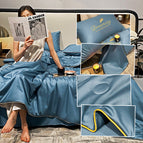 Four-piece set / Blue / 59.1