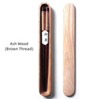 Ash Wood / Brown Thread