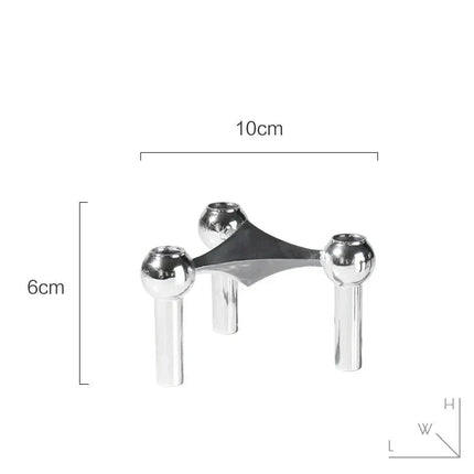 Elegant Candle Holder | Contemporary Metal Design with Durable Finish | Stylish Centerpiece for Home Decor 8