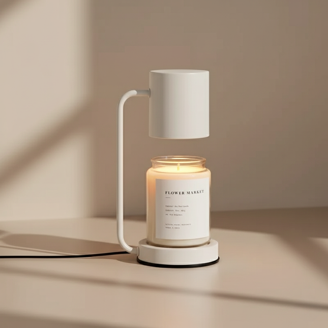 Elegant Candle Warmer Lamp | Dual-Purpose Electric Light with Adjustable Brightness | Cozy Atmosphere for Home 0