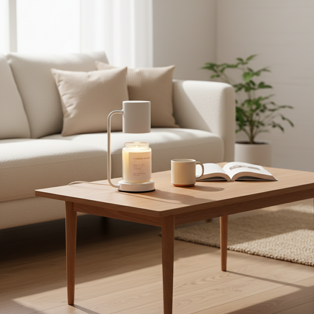 Elegant Candle Warmer Lamp | Dual-Purpose Electric Light with Adjustable Brightness | Cozy Atmosphere for Home 1