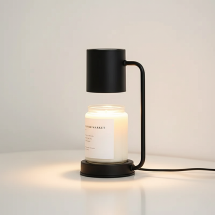 Elegant Candle Warmer Lamp | Dual-Purpose Electric Light with Adjustable Brightness | Cozy Atmosphere for Home 4