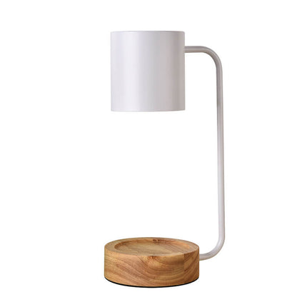 Elegant Candle Warmer Lamp with Dimmable Feature & Wooden Base | Minimalist Design for Relaxing Ambiance 6