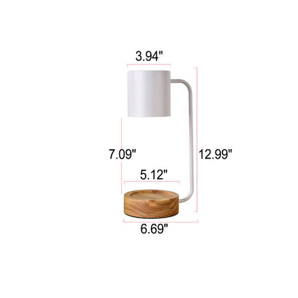 Elegant Candle Warmer Lamp with Dimmable Feature & Wooden Base | Minimalist Design for Relaxing Ambiance 8