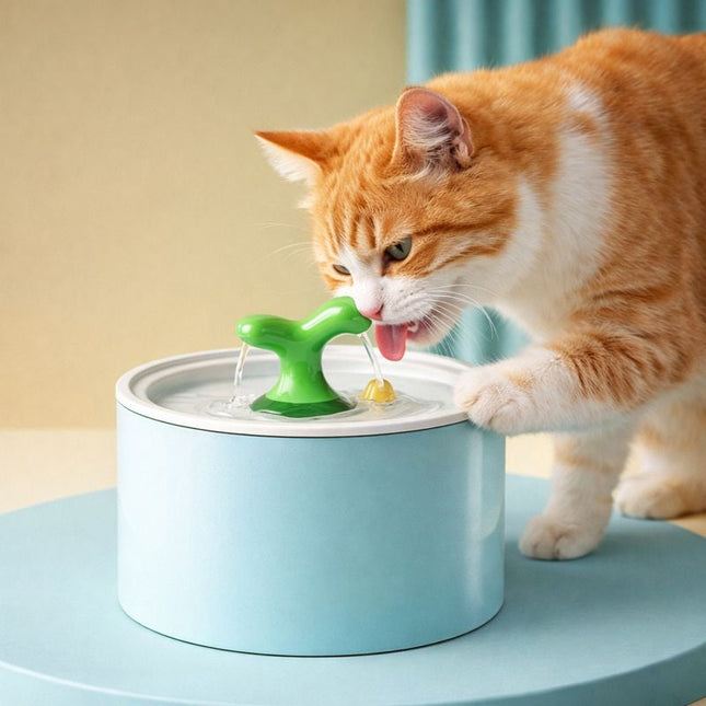 Elegant Ceramic Cat Water Fountain with Multi-Stage Filtration | Encourages Hydration for Healthy Pets 0