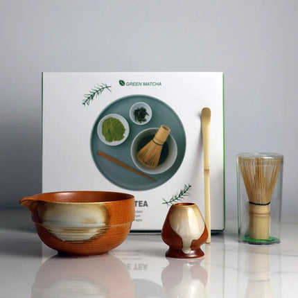 Elegant Ceramic Matcha Tea Set with Bamboo Whisk | Complete 4-Piece Kit for Authentic Ceremonies 10