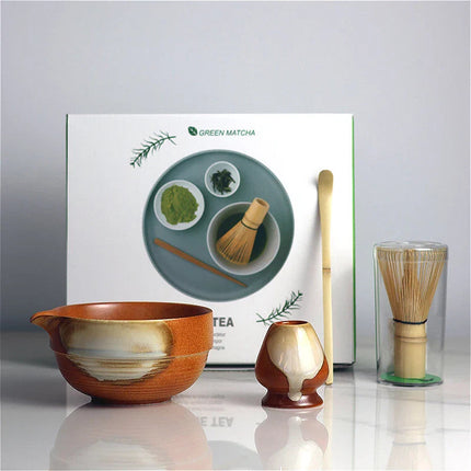 Elegant Ceramic Matcha Tea Set with Bamboo Whisk | Complete 4-Piece Kit for Authentic Ceremonies 2