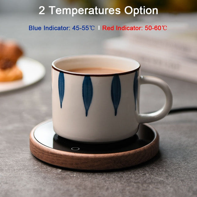 Elegant Ceramic Mug Warmer | Electric Coffee Warmer with Temperature Control & Auto Shut-Off for Perfect Beverage Enjoyment 1