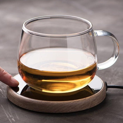 Elegant Ceramic Mug Warmer | Electric Coffee Warmer with Temperature Control & Auto Shut-Off for Perfect Beverage Enjoyment 4