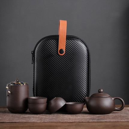 Elegant Ceramic Teapot Set with Minimalist Design | Complete Tea Experience for Home and Travel 2