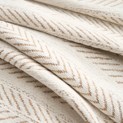 Elegant Chenille Sofa Cover | Herringbone Weave & Tassel Accents | Slipcover for Stylish Protection and Pet Hair Defense 4