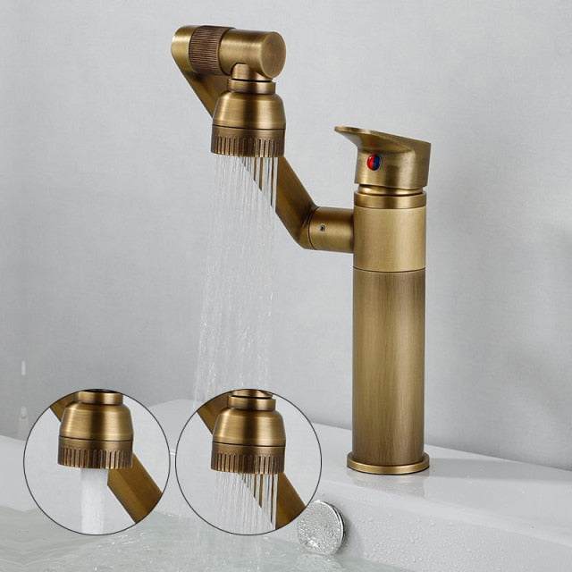 Elegant Collection | Kitchen Faucet with 360° Rotation & Dual Spray Mode | Durable Brass Design for Versatile Washing 0