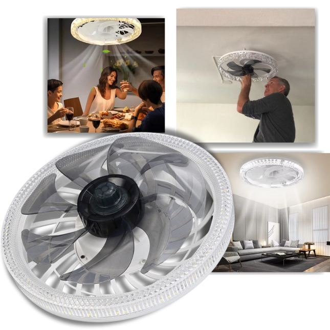 Elegant Collection | Modern Ceiling Fan with Light & Remote Control | Whisper-Quiet Design for Ultimate Comfort 1