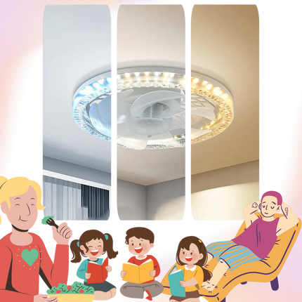 Elegant Collection | Modern Ceiling Fan with Light & Remote Control | Whisper-Quiet Design for Ultimate Comfort 3