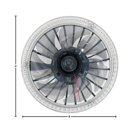 Elegant Collection | Modern Ceiling Fan with Light & Remote Control | Whisper-Quiet Design for Ultimate Comfort 7