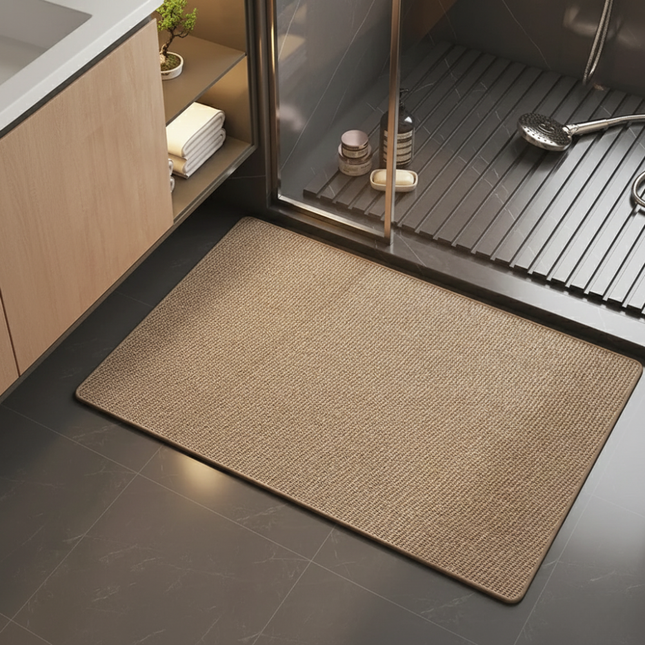 Elegant Collection | Non-Slip Bath Mat with Absorbent Microfiber | Stylish Bathroom Rug for Safety and Comfort 0
