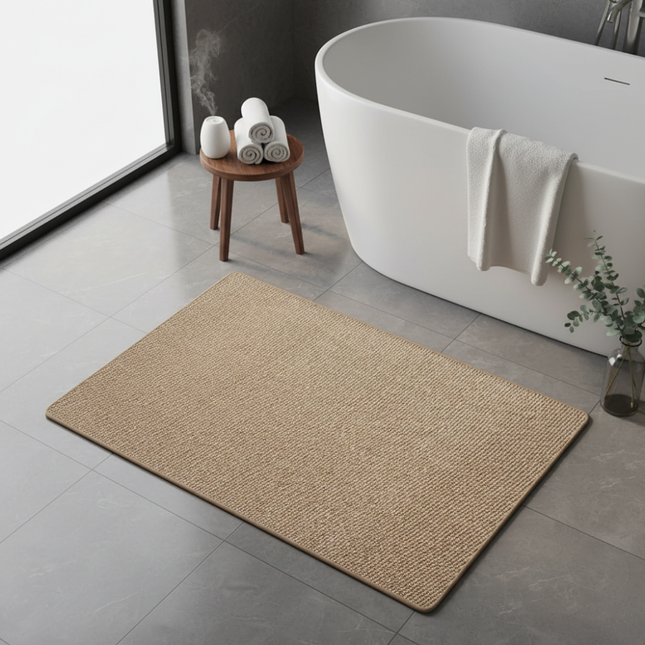 Elegant Collection | Non-Slip Bath Mat with Absorbent Microfiber | Stylish Bathroom Rug for Safety and Comfort 1