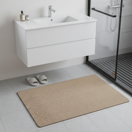 Elegant Collection | Non-Slip Bath Mat with Absorbent Microfiber | Stylish Bathroom Rug for Safety and Comfort 4