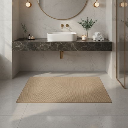 Elegant Collection | Non-Slip Bath Mat with Absorbent Microfiber | Stylish Bathroom Rug for Safety and Comfort 5