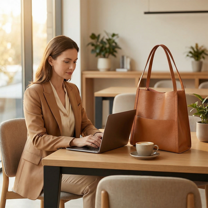 Elegant Collection | Shoulder Tote Bag with Structured Base | Spacious Design for Everyday Essentials 3