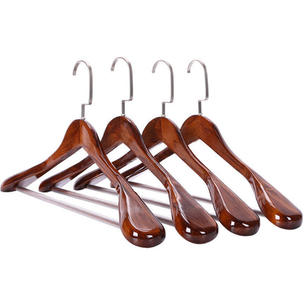 Elegant Collection | Wooden Clothes Hangers with Curved Design | Premium Wood for Garment Shape Preservation 3