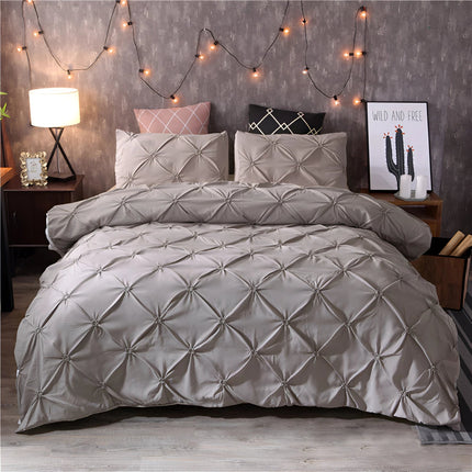 Elegant Comforter Set | Luxury Black Pinch Pleat Design with Soft Fabric | Stylish Bedding Sets for Modern Bedrooms 3