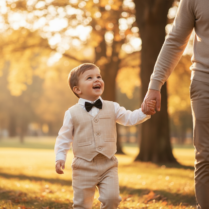 Elegant Cotton Outfit Set for Boys with Tailored Fit | Comfortable Formal Wear for Special Occasions 1
