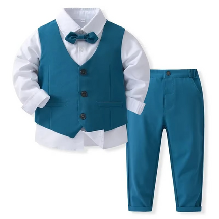 Elegant Cotton Outfit Set for Boys with Tailored Fit | Comfortable Formal Wear for Special Occasions 3