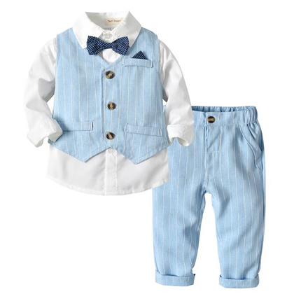 Elegant Cotton Outfit Set for Boys with Tailored Fit | Comfortable Formal Wear for Special Occasions 5