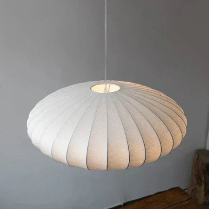 Elegant Crystal Pendant Lighting with Silk Shades | Luxurious Ambiance for Stylish Interiors 1