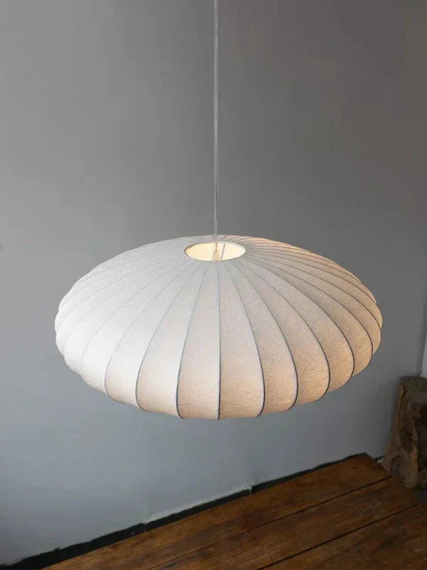 Elegant Crystal Pendant Lighting with Silk Shades | Luxurious Ambiance for Stylish Interiors 1