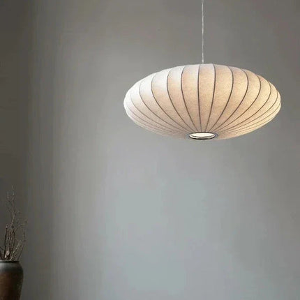 Elegant Crystal Pendant Lighting with Silk Shades | Luxurious Ambiance for Stylish Interiors 2