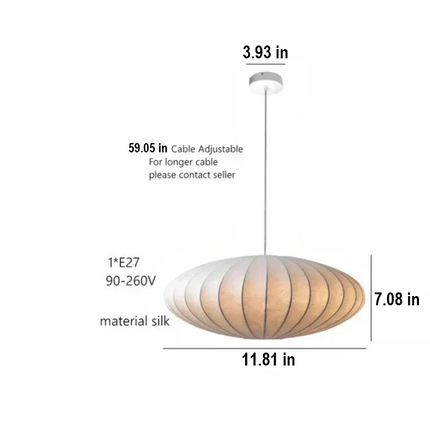 Elegant Crystal Pendant Lighting with Silk Shades | Luxurious Ambiance for Stylish Interiors 7