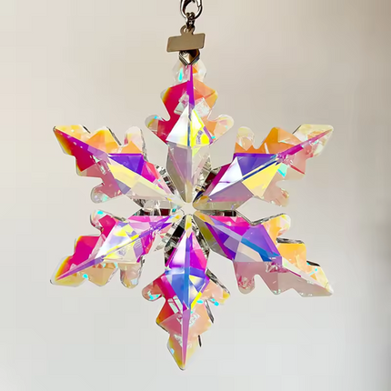 Elegant Crystal Snowflake Ornament | Hand-Cut K9 Design for Stunning Christmas Tree Decorations 2