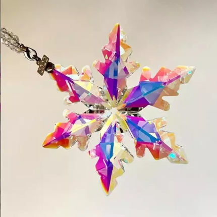 Elegant Crystal Snowflake Ornament | Hand-Cut K9 Design for Stunning Christmas Tree Decorations 3