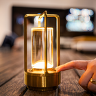 Elegant Crystal Table Lamp | Cordless Design with Touch Dimmer | Waterproof for Indoor & Outdoor Use 0