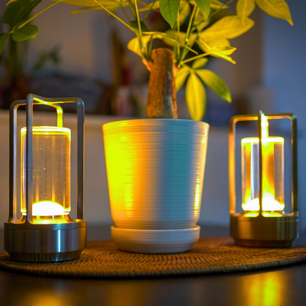 Elegant Crystal Table Lamp | Cordless Design with Touch Dimmer | Waterproof for Indoor & Outdoor Use 4